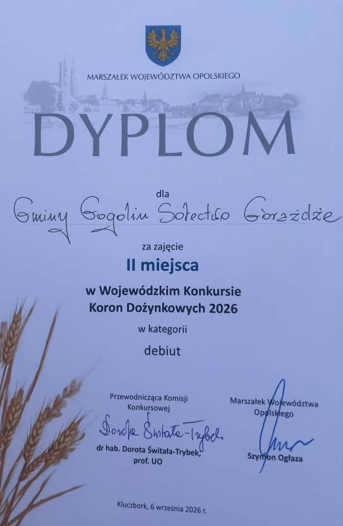 DOŻYNKOWE GRATULACJE…